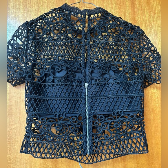 EXPRESS Black Cutout Top & Skirt Matching Set - Picture 8 of 9